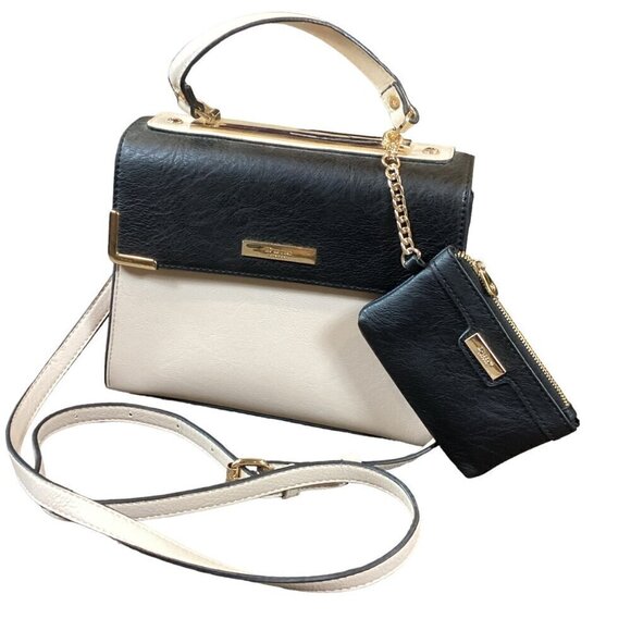 Dune London Satchel & Crossbody Bag Tricolor Faux Leather  305A - Picture 2 of 13